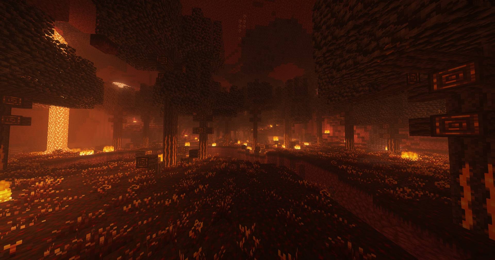 下界生物群系 (使用 Fantasy Shaders)